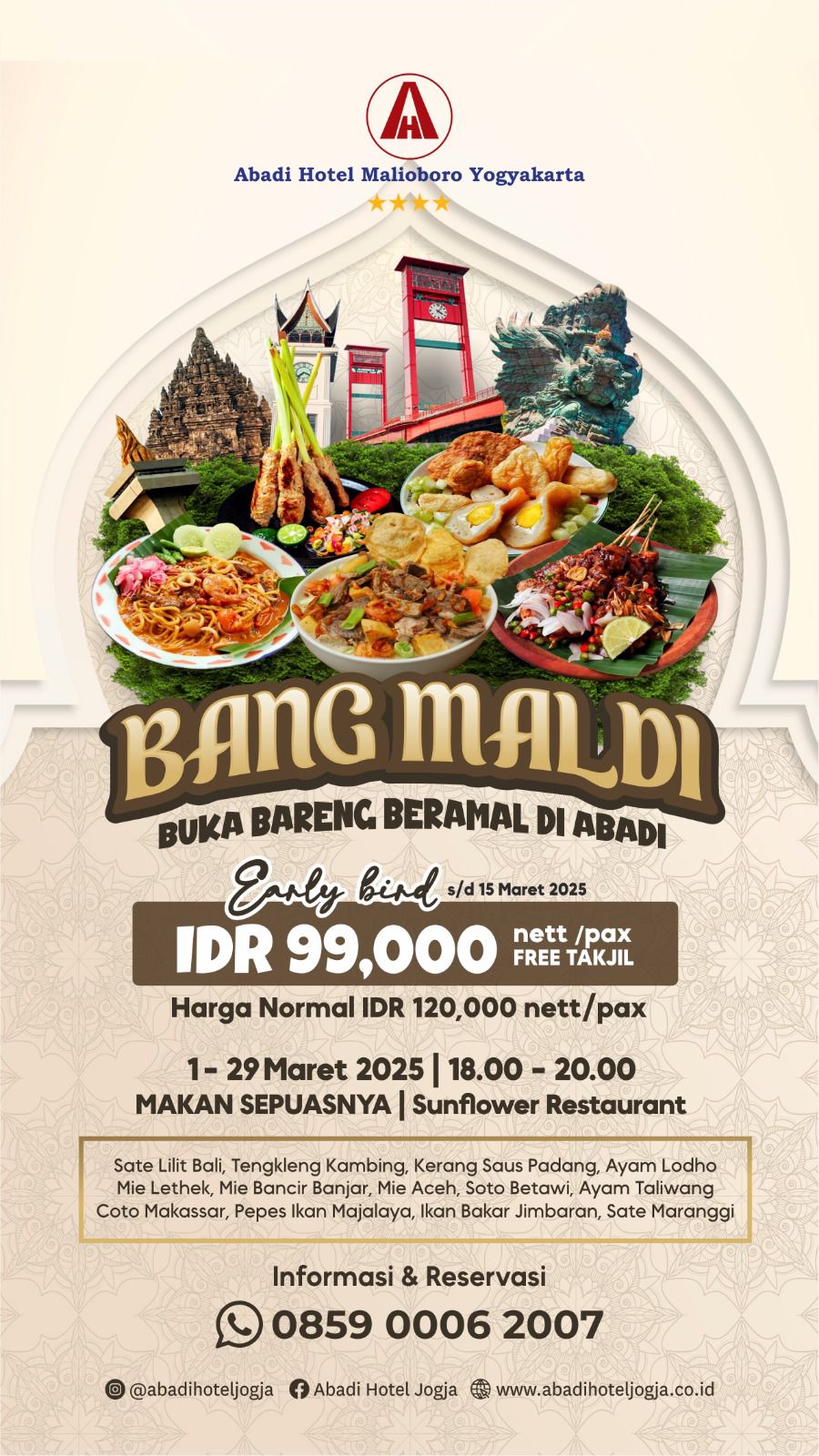 Bang Maldi: Buka Bareng Beramal di Abadi Hotel Malioboro