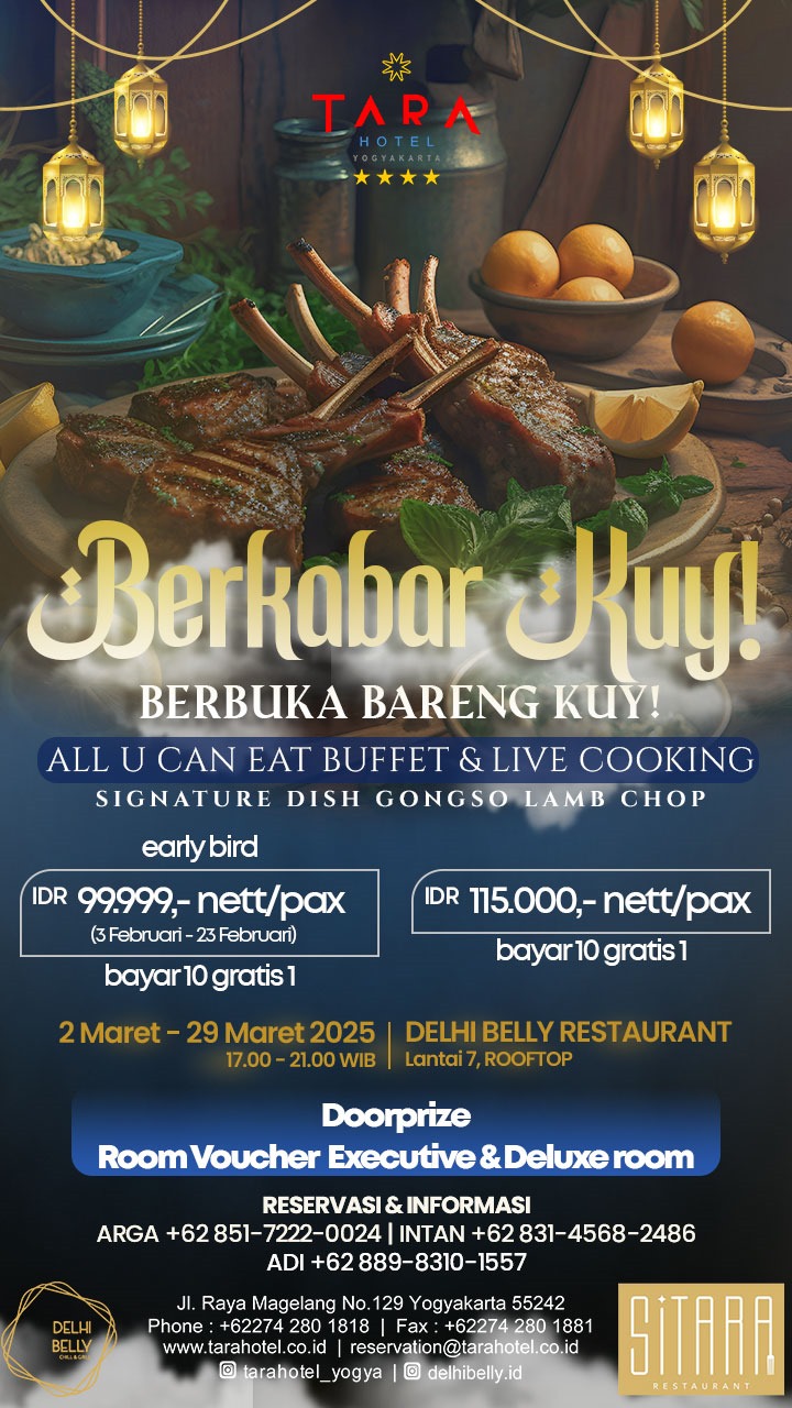 Paket Bukber Berkabar Kuy TARA Hotel Yogyakarta