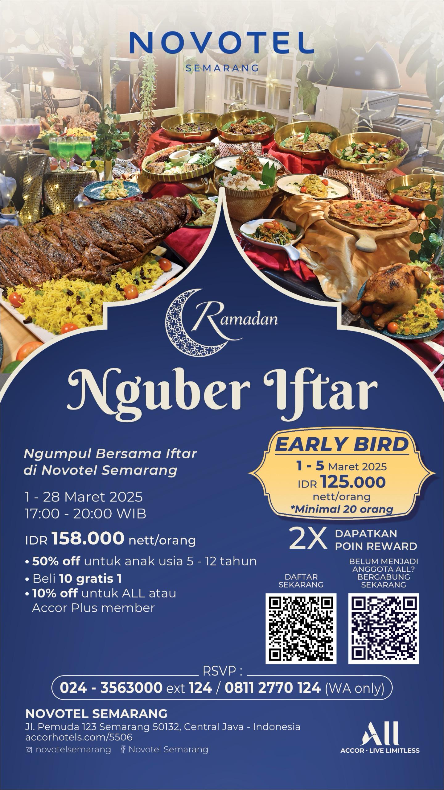 Paket Bukber Nguber Iftar Novotel Semarang